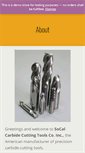 Mobile Screenshot of en.socalcarbide.com